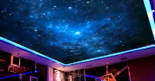 Натяжной потолок звездное небо Черемхово, цена от 5296 руб.