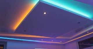 Натяжной потолок с подсветкой Черемхово, цена от 2127 руб.